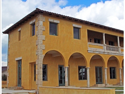 In Progress – Villa di Toscana – southwest elevation