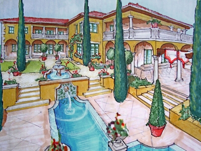 Villa di Toscana – Landscape Rendering