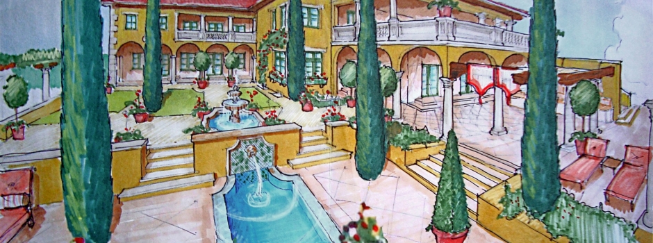 Villa di Toscana – Landscape Rendering Villa di Toscana – Landscape Rendering